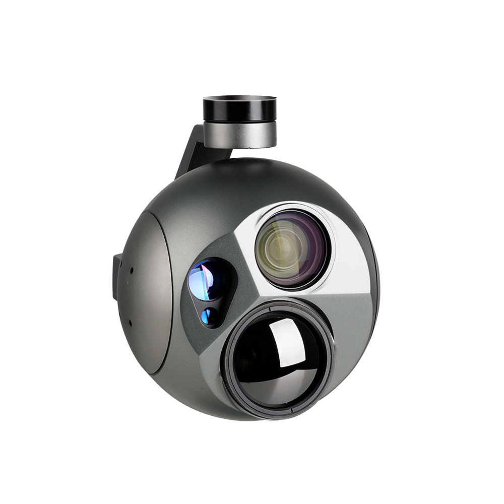 A30TR-1575 5x Optical zoom IR Thermal 30x Optical zoom Starlight EO camera Triple Sensors Al Object Tracking and 10KM LRF Gimbal Camera
