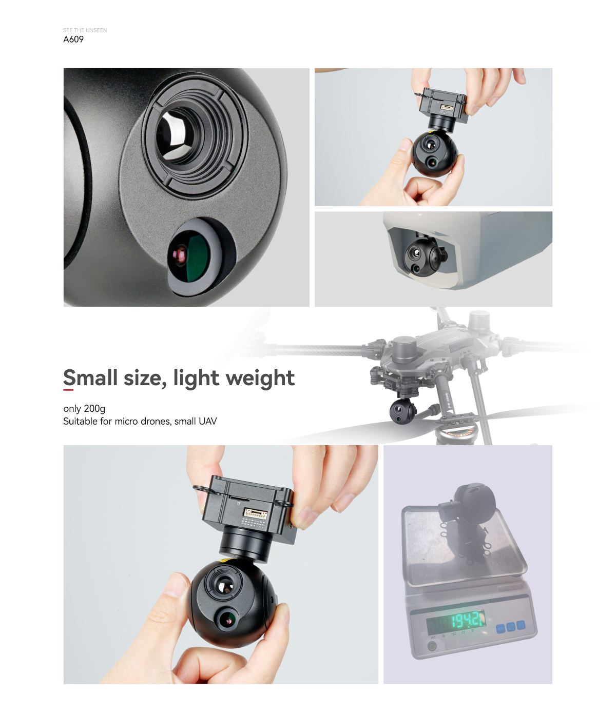 ビデオカメラ 3-AXIS STABILIZED GIMBAL 3 axis stabilizer UAV gimbal optical zoom dji video camera