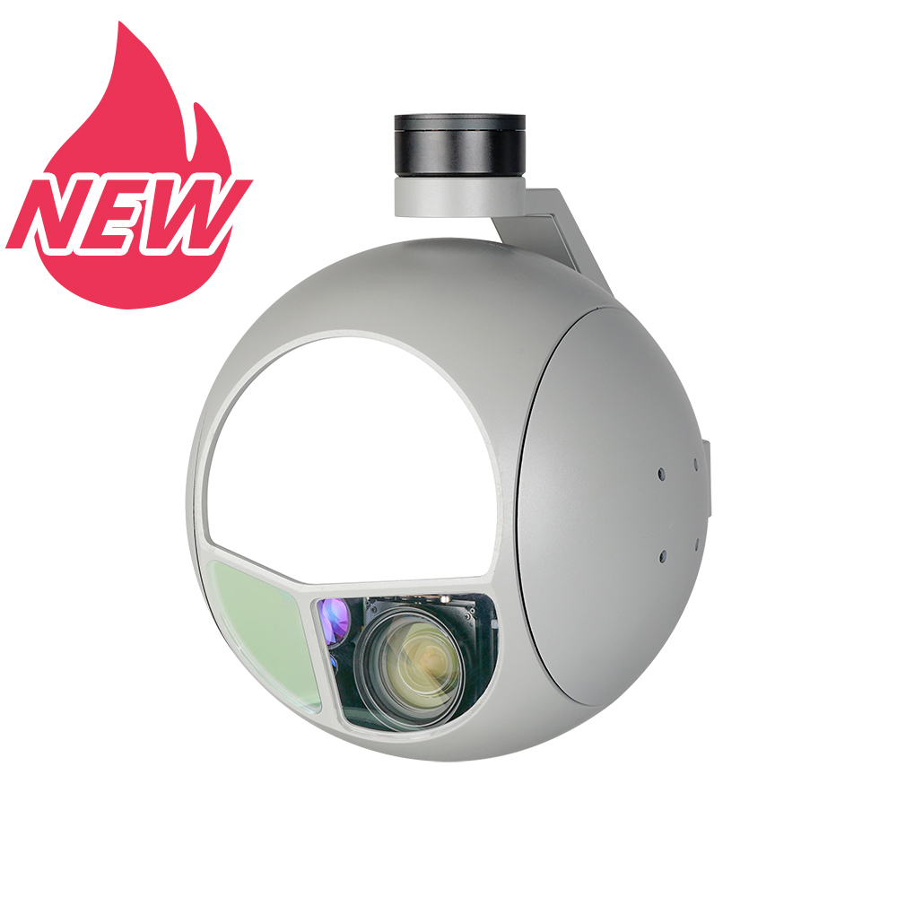 Q30TIRM-15100 Superior Triple Sensors 7X Optical Zoom 1280 IR Thermal STARVIS EO with 10km LRF Gimbal Camera