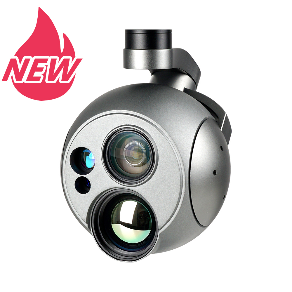 Q40TIRM-HD Gimbal Camera 40X Optical Zoom Triple Sensors High Resolution Super Visible Thermal 5km LRF