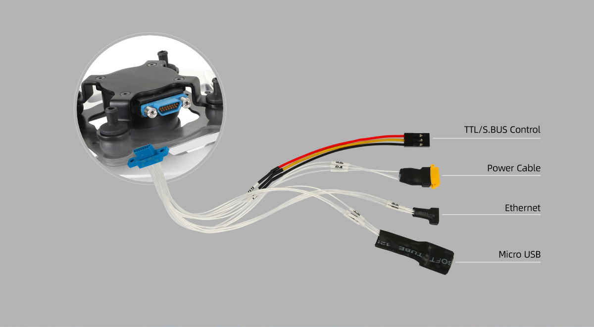 gimbal quick release cables
