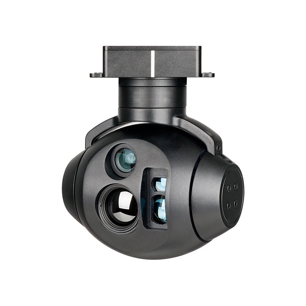 U818M Triple Sensors EO + IR +LRF(1200M) Object Tracking Gimbal Camera