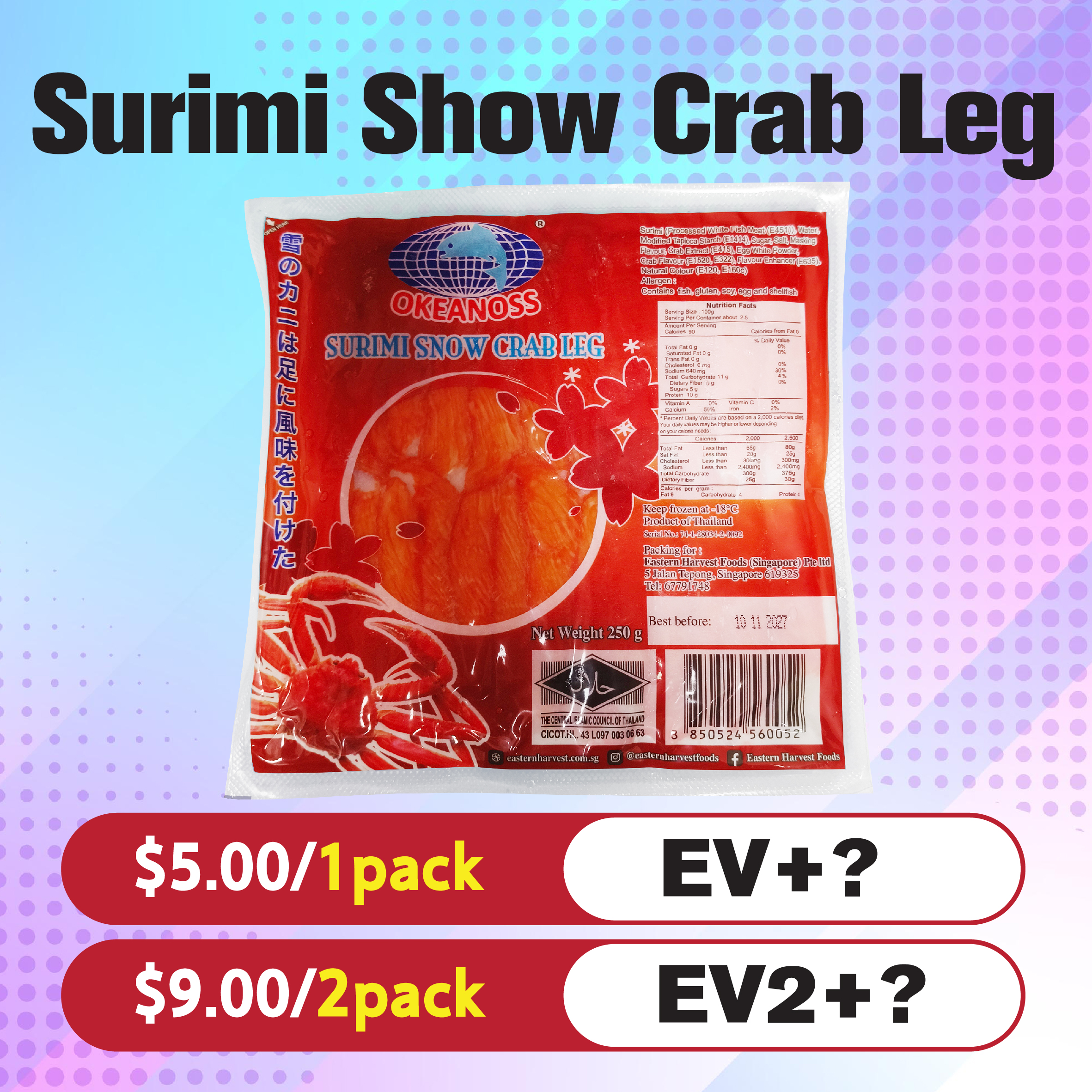 Surimi Show Crab Leg