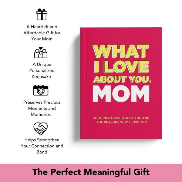 📖What I Love About You, Mom. Why I Love You Fill-in-the-Blank Gift Book.  –  The Perfect Gift for Mom! 💖