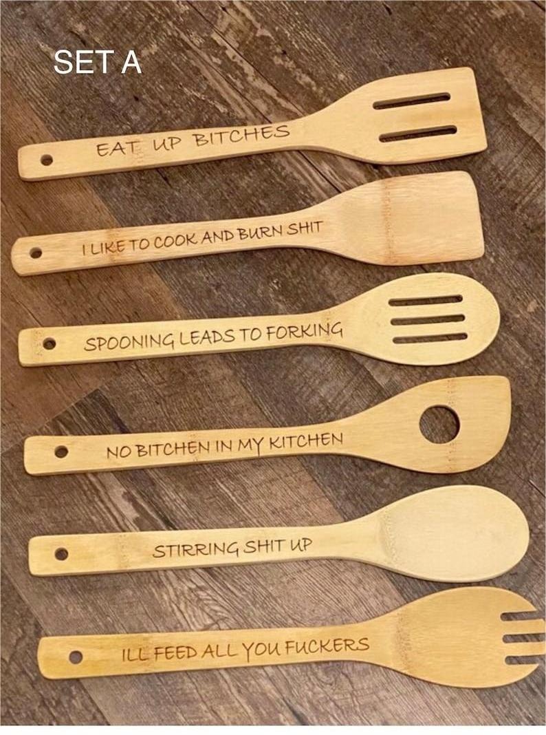 🤣Funny Wooden Spoon Set