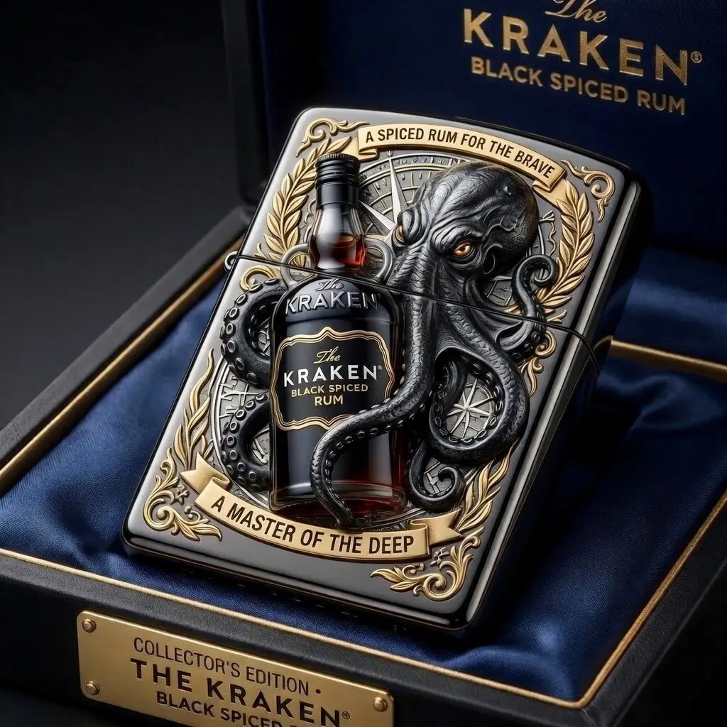 The Kraken Black Spiced Rum Collector’s Edition Lighter