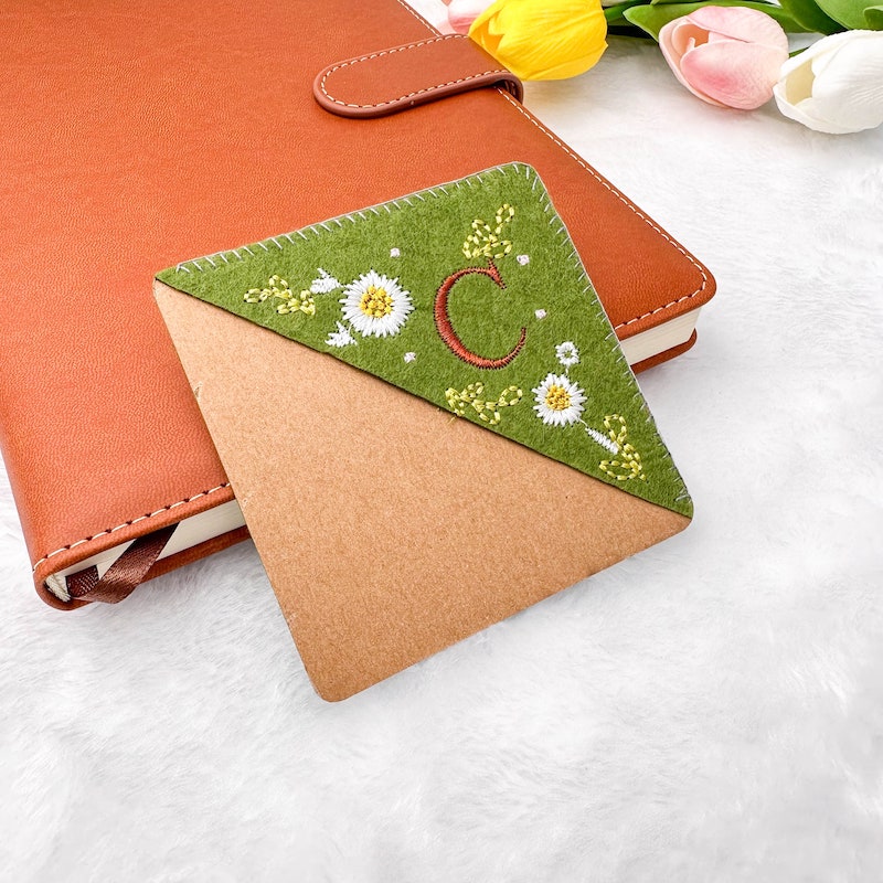 Personalized Handmade Embroidery Felt Bookmark
