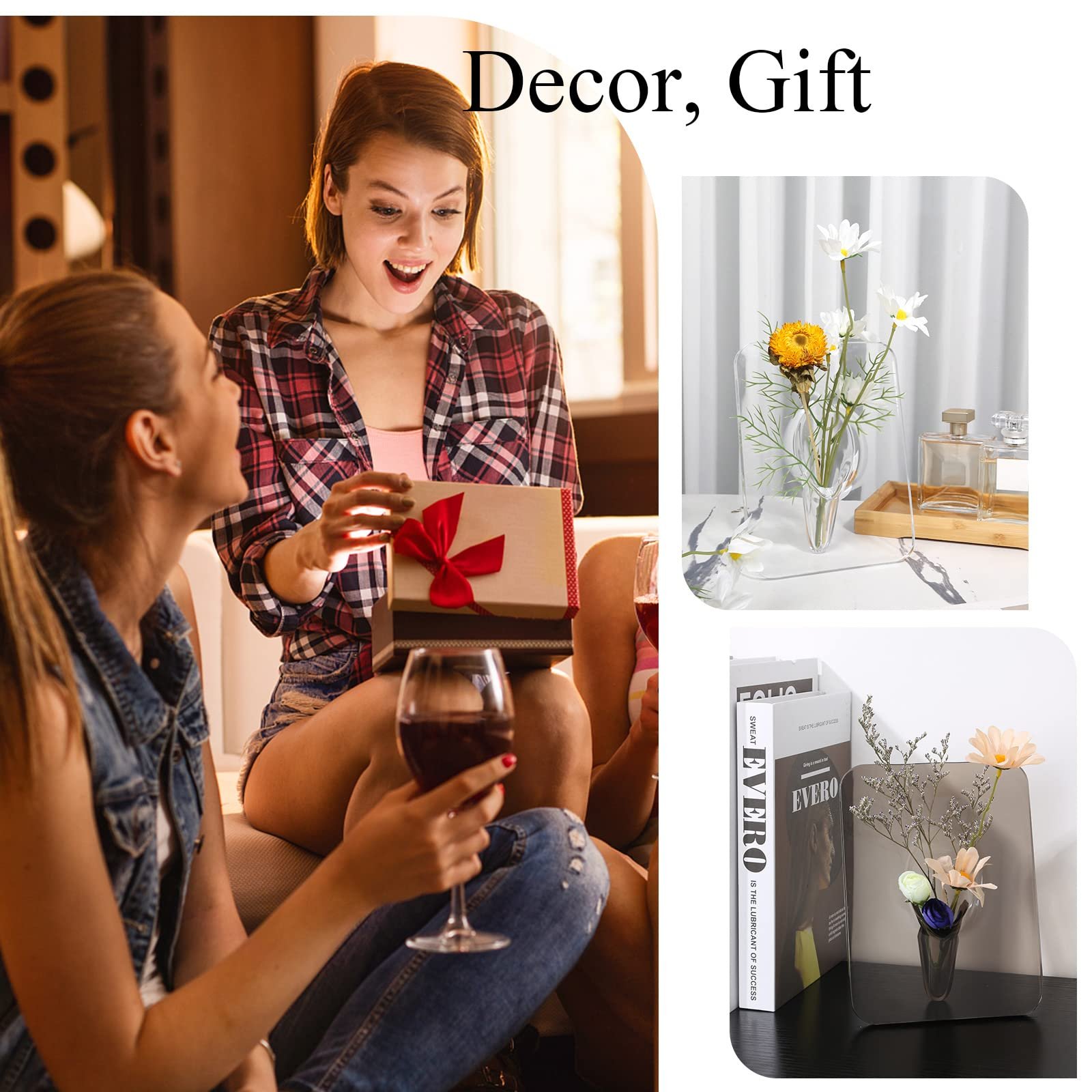 Mother's Day Hot Sale💕🤰-Transparent Creative Art Frame Vase 🌸🖼️