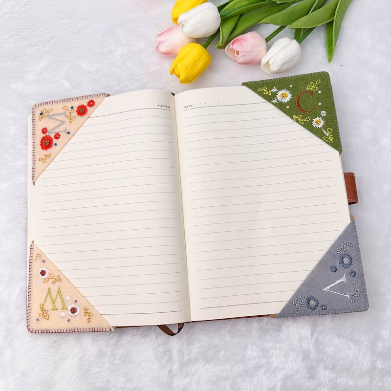 Personalized Handmade Embroidery Felt Bookmark