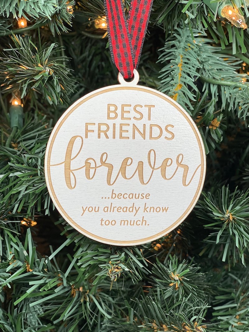 Wooden Friendship Ornament