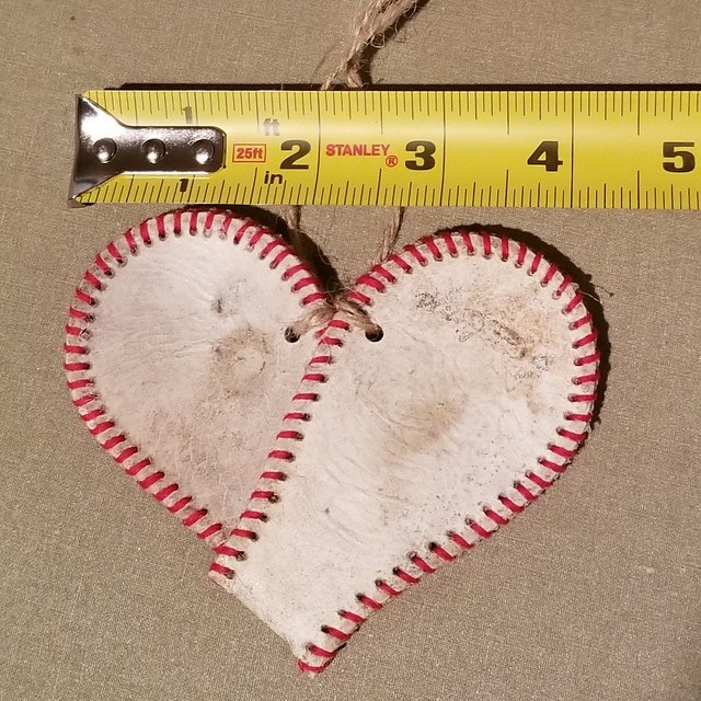 Baseball Heart Ornament