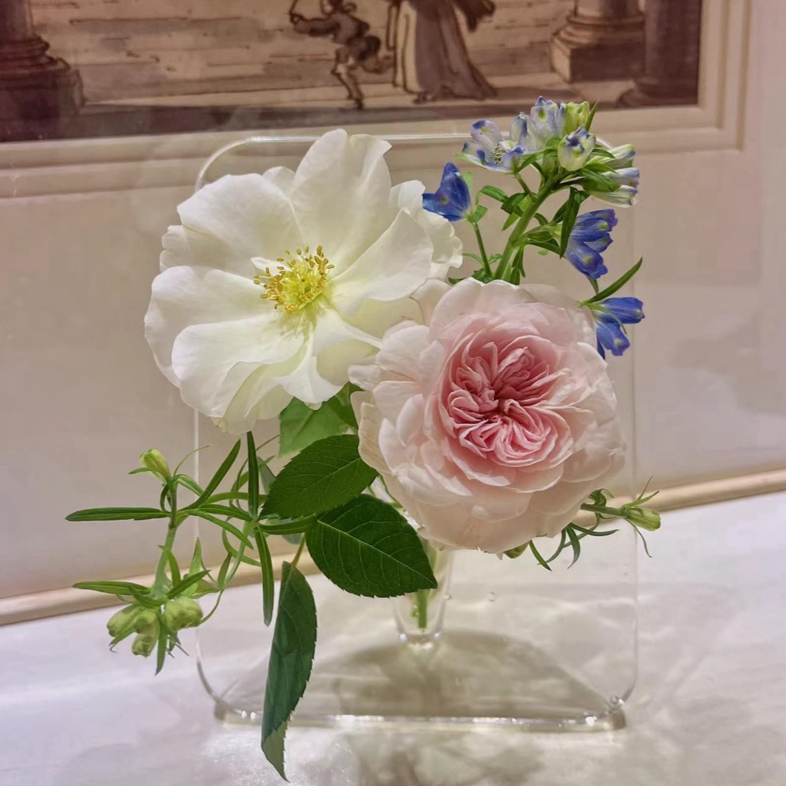 Mother's Day Hot Sale💕🤰-Transparent Creative Art Frame Vase 🌸🖼️