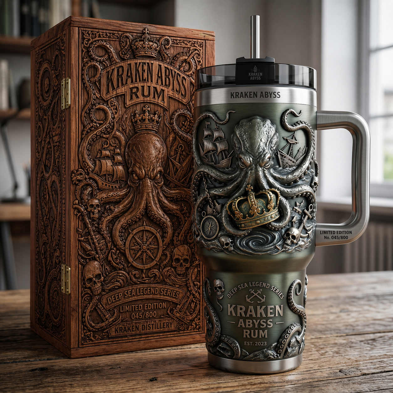 Kraken Abyss™ Deep Sea Legend Insulated Tumbler (Limited 800)
