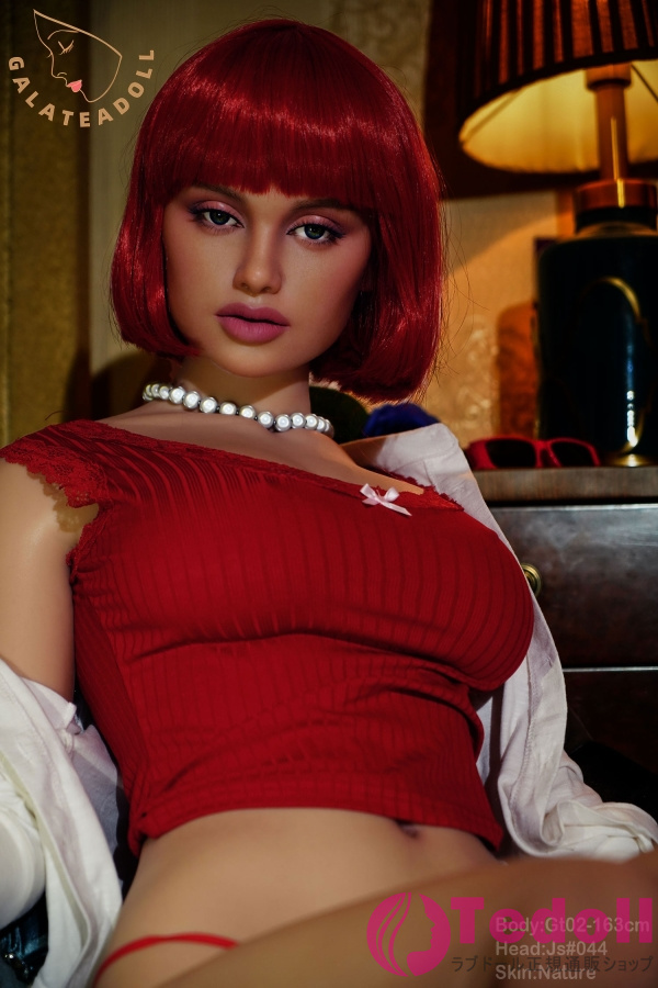 Galatea Doll JS044 GT02 163cm等身大 赤髪ラブドール 外国人女性 フルシリコン製 リアルダッチワイフ 巨乳 Eカップ ノーマル肌