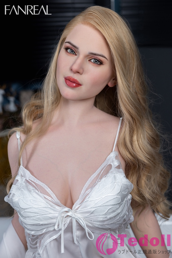 FANREAL Gina 155cmリアルな皮膚メイク付き 金髪ラブドール 妖艶な美熟女 フルシリコン製 欧米風リアルドール Fカップ ノーマル肌