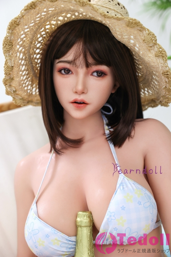 Yearndoll Y237 ROS口腔 結凪 158cm リアルな皮膚メイク付き フルシリコン製 花柄ビキニ美人 黒い髪ラブドール Dカップ ノーマル肌