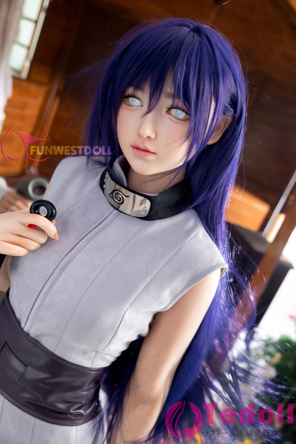 Funwest Doll #041S Amy 159cmフルシリコン製 ラブドール紫髪 貧乳美人 スレンダー型 セクシードール Aカップ 白い肌