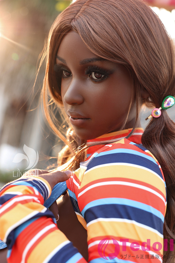 LilyDoll #LH034A-B Ivy-B 157cm Kカップ セックス ドール アフリカ系 エロ 黒人 シリコンヘッド+TPEボディ BBWラブドール巨尻 ココア肌