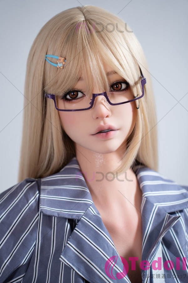 FU DOLL 柳无霜 157cmリアル皮膚メイク付き フルシリコン製 OL系 金髪ラブドール 眼鏡娘 Iカップ 爆乳 ノーマル肌