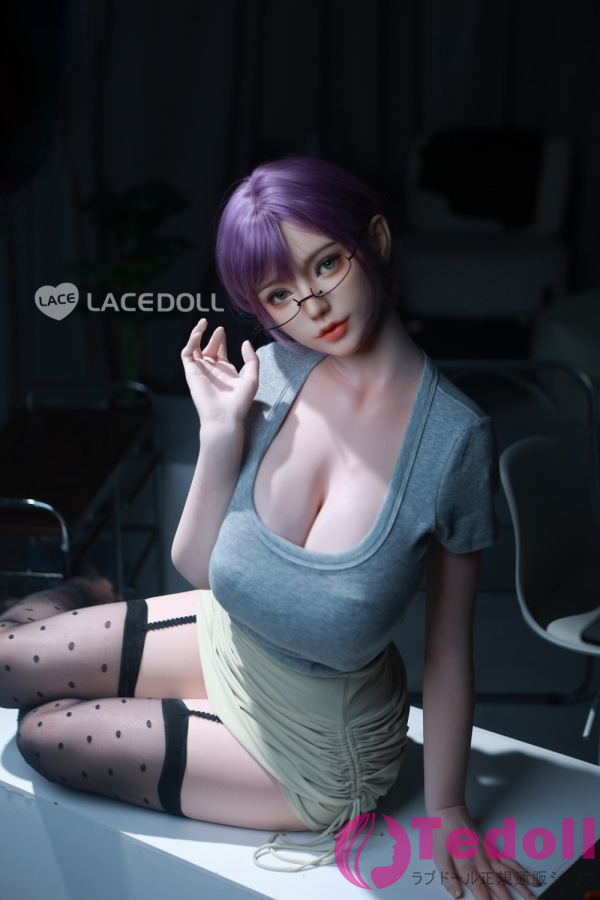 LACEDOLL 2番メイク 暮雪 163cmフルシリコン製 魅惑的な紫髪の爆乳美人お姉さんラブドール Hカップ ノーマル肌