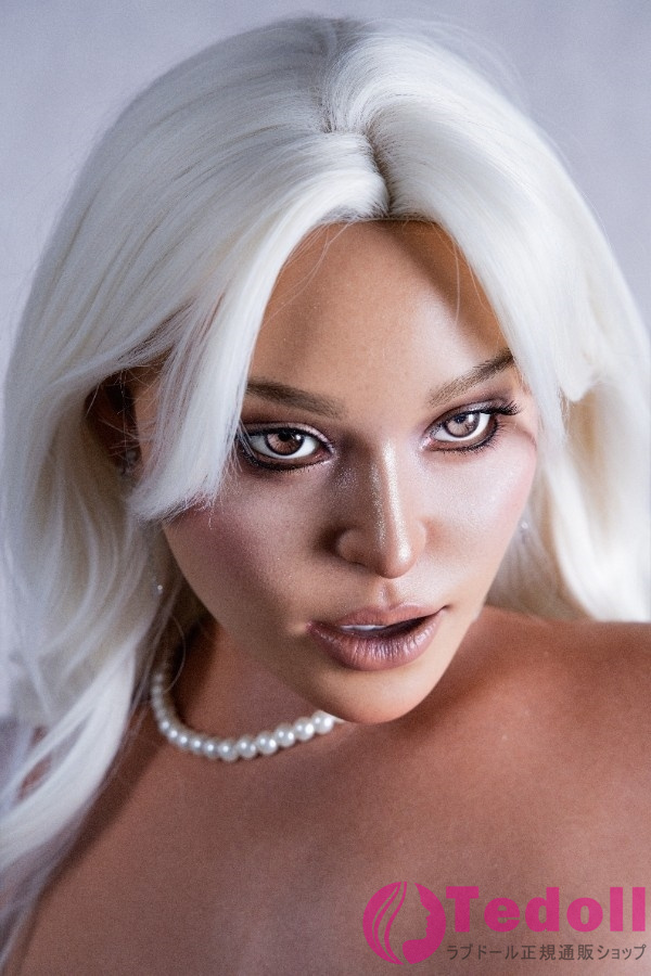 IDODOLL #ID4S Selena ROS口腔 165cm Dカップ 白髪 外人 フルシリコン製 豊満なボディ アダルト熟女 ラブドール リアルな皮膚メイク 小麦肌