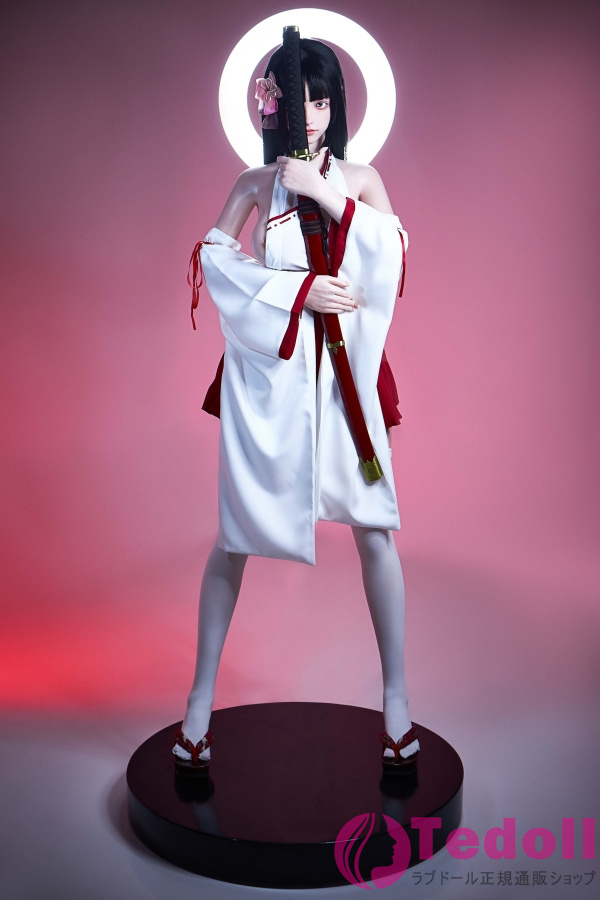 FU DOLL J024 小路 157cm細い腰 魅力的な美女ダッチワイフ コスプレ巫女 リアル人形 シリコンヘッド+TPEボディ Fカップ ノーマル肌 口開閉＆口腔模擬付き