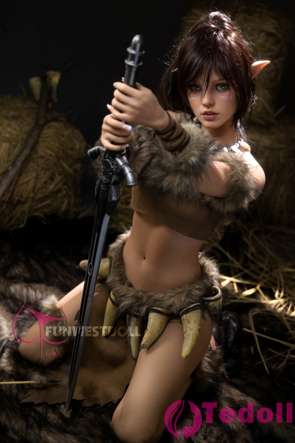 Funwest Doll #040 Kylie 159cm等身大 海外 リアルセックスドール エルフ TPE製 ワイルド ダッチワイフ 貧乳 Aカップ ノーマル肌