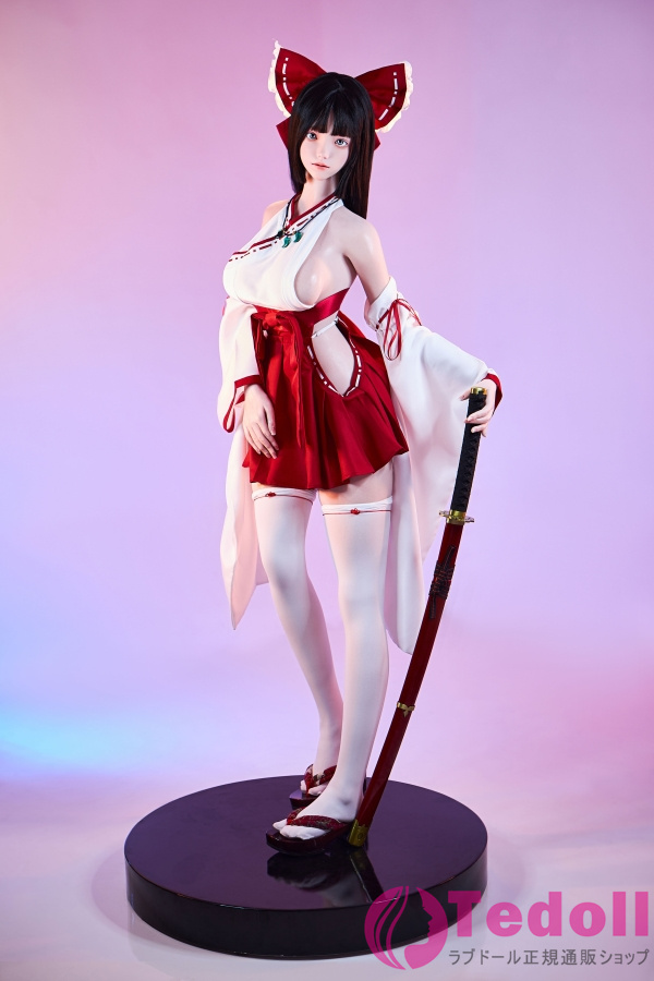 FU DOLL J024 小路 157cm細い腰 魅力的な美女ダッチワイフ コスプレ巫女 リアル人形 シリコンヘッド+TPEボディ Fカップ ノーマル肌 口開閉＆口腔模擬付き
