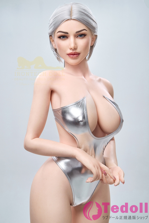 Irontech Doll S13 Celine 159cm銀髪外人 シリコン製 等身大ラブドール 柔らかく手触りも抜群巨乳セックス人形 Fカップ ノーマル肌