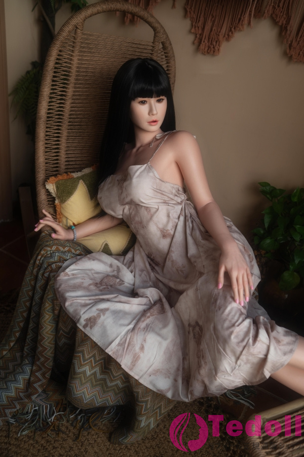 Top Fire #T30 Rose 158cmフルシリコン製 等身大リアル ラブドール 黒髪 巨乳美少女ダッチワイフ Fカップ ノーマル肌 口開閉＆口腔模擬付き