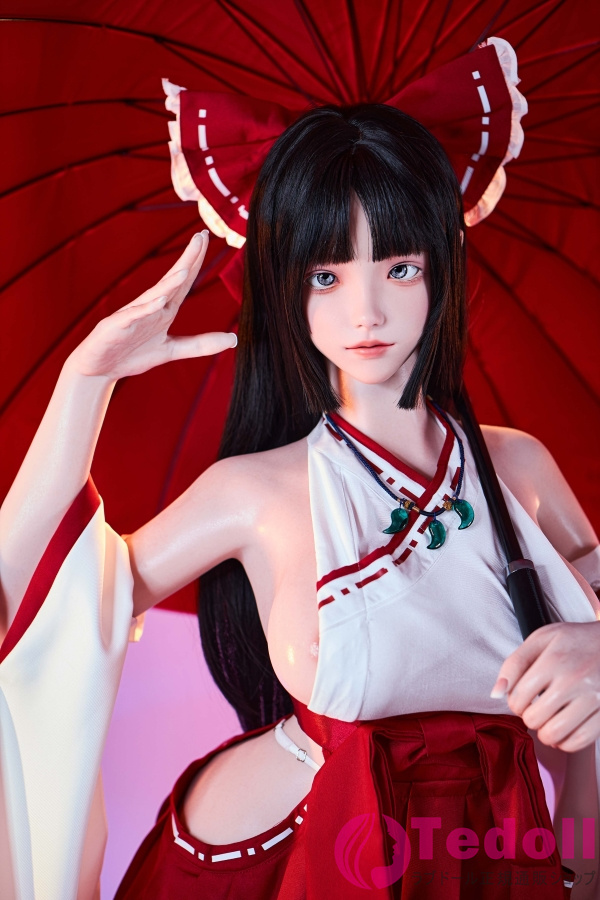 FU DOLL J024 小路 157cm細い腰 魅力的な美女ダッチワイフ コスプレ巫女 リアル人形 シリコンヘッド+TPEボディ Fカップ ノーマル肌 口開閉＆口腔模擬付き