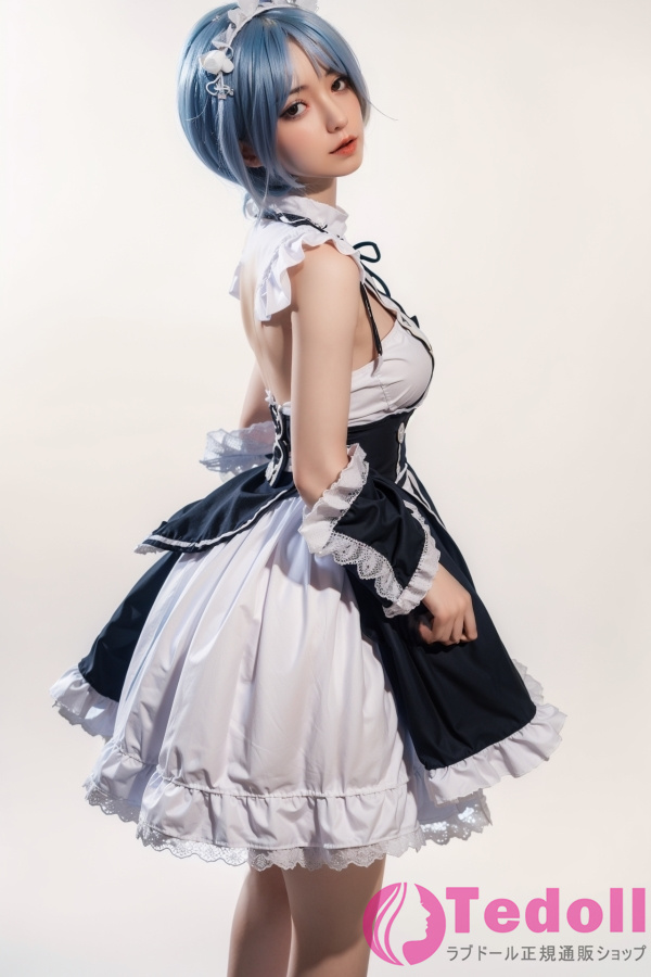 Orange In #600 Mary 158cm-B 華奢なスレンダーボディラブドール 高級シリコン製 コスプレメイド制服ダッチワイフ Cカップ 白い肌 口開閉＆口腔模擬付き