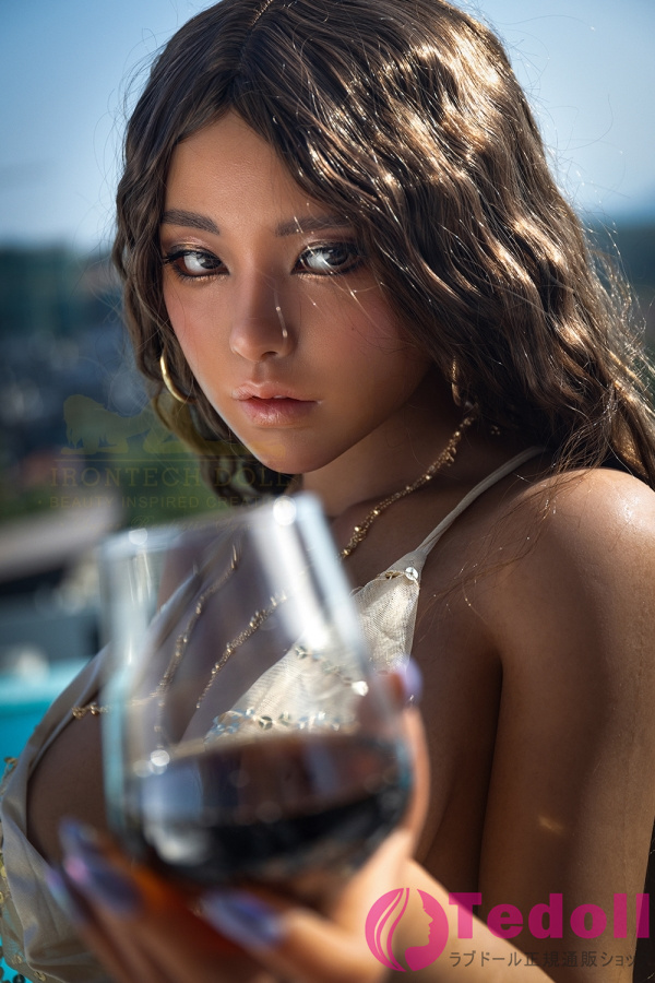Irontech Doll S40 Eileen 164cm巻き毛ギャルセックス人形 大きなお尻外国人 フルシリコン製リアルラブドール Eカップ ブラウン肌