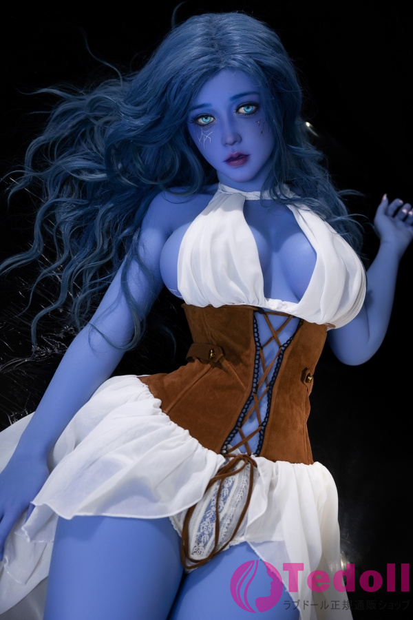 AIBEI DOLL #225 言弥 160cm青い肌 リアルドール セクシーな魔女お姉さん系 ラブドール TPE製 Fカップ