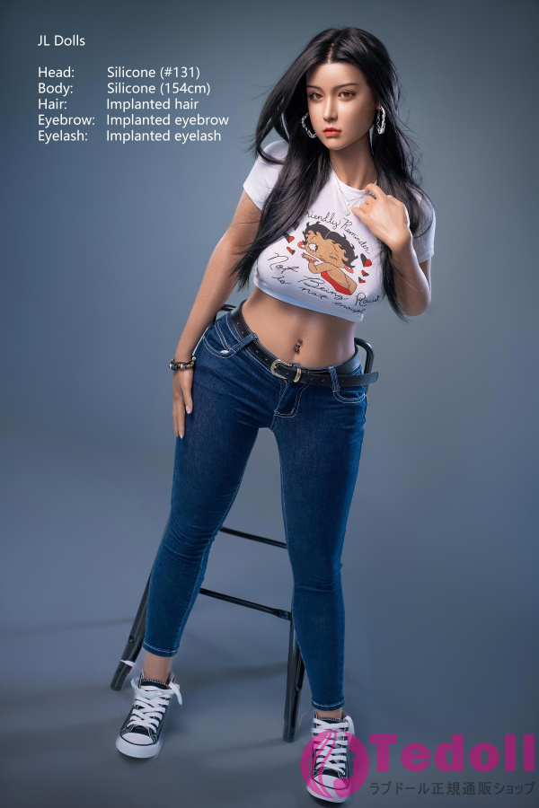 Jarliet Doll #131 JLシリーズ 薔薇 Rosie 154cmキレイ系等身大ドール 黒髪 成熟したセクシーダッチワイフ シリコン製ラブドール Dカップ 小麦肌