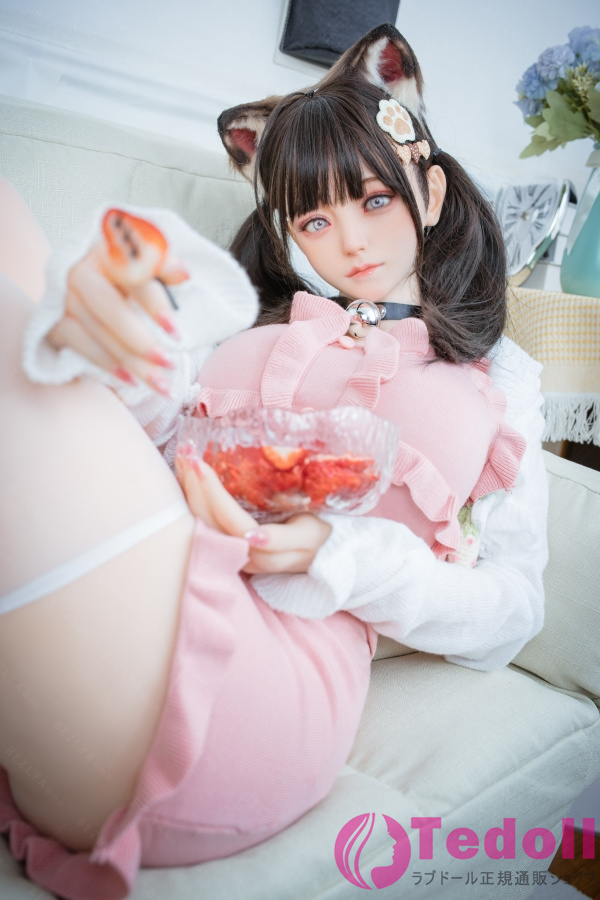 Bezlya Doll 2.0シリーズ 風鈴 155cm M版 キュート萌え猫娘ラブドール 等身大 巨乳 無邪気 清楚系美女リアルドール シリコン製ヘッドとTPE製ボディ Fカップ ノーマル肌