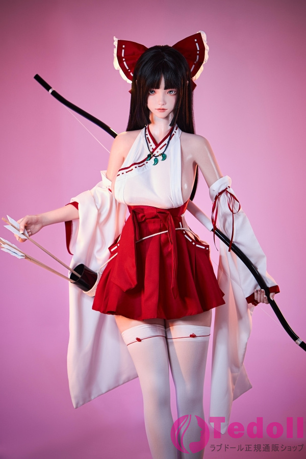 FU DOLL J024 小路 157cm細い腰 魅力的な美女ダッチワイフ コスプレ巫女 リアル人形 シリコンヘッド+TPEボディ Fカップ ノーマル肌 口開閉＆口腔模擬付き