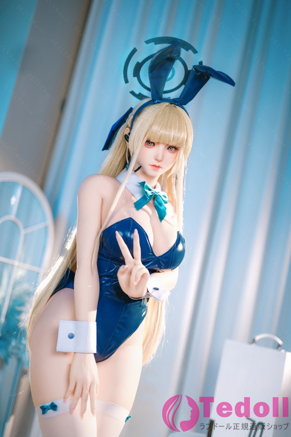 Bezlya Doll 2.2CFシリーズ 風鈴 155cm M版 コスプレバニーガールセックスドール 金髪巨乳ダッチワイフ シリコン製 等身 大 人形 Fカップ ノーマル肌