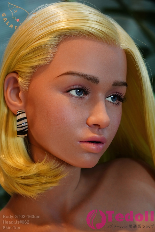 Galatea Doll JS062 GT02 163cm超高級ラブドール 等身大 セクシーな外人 金髪フルシリコン製ダッチワイフ Eカップ ブラウン肌