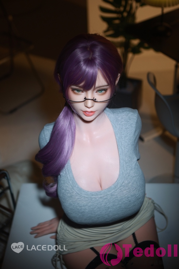 LACEDOLL 2番メイク 暮雪 163cmフルシリコン製 魅惑的な紫髪の爆乳美人お姉さんラブドール Hカップ ノーマル肌