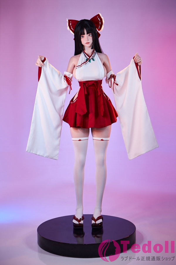 FU DOLL J024 小路 157cm細い腰 魅力的な美女ダッチワイフ コスプレ巫女 リアル人形 シリコンヘッド+TPEボディ Fカップ ノーマル肌 口開閉＆口腔模擬付き