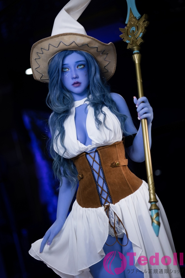 AIBEI DOLL #225 言弥 160cm青い肌 リアルドール セクシーな魔女お姉さん系 ラブドール TPE製 Fカップ