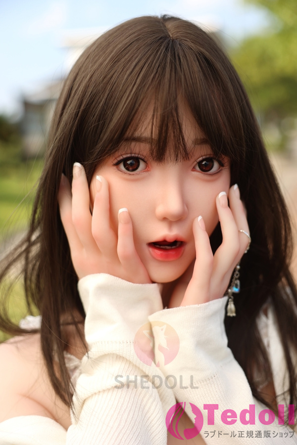 SHE DOLL 青檸 158cm清楚系ダッチワイフとってもキュート美人ラブドール Cカップ ノーマル肌 掲載画像はシリコンヘッド+TPEボディ