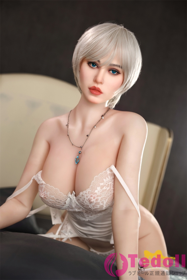 Irontech Doll S2 Angelia 159cm Plus 爆乳美女リアルドール 銀色の短髪ガール 等身大ラブドール シリコンヘッド+TPEボディ Gカップ 白い肌