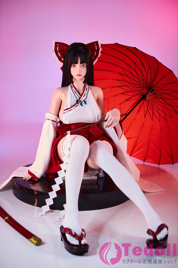 FU DOLL J024 小路 157cm細い腰 魅力的な美女ダッチワイフ コスプレ巫女 リアル人形 シリコンヘッド+TPEボディ Fカップ ノーマル肌 口開閉＆口腔模擬付き