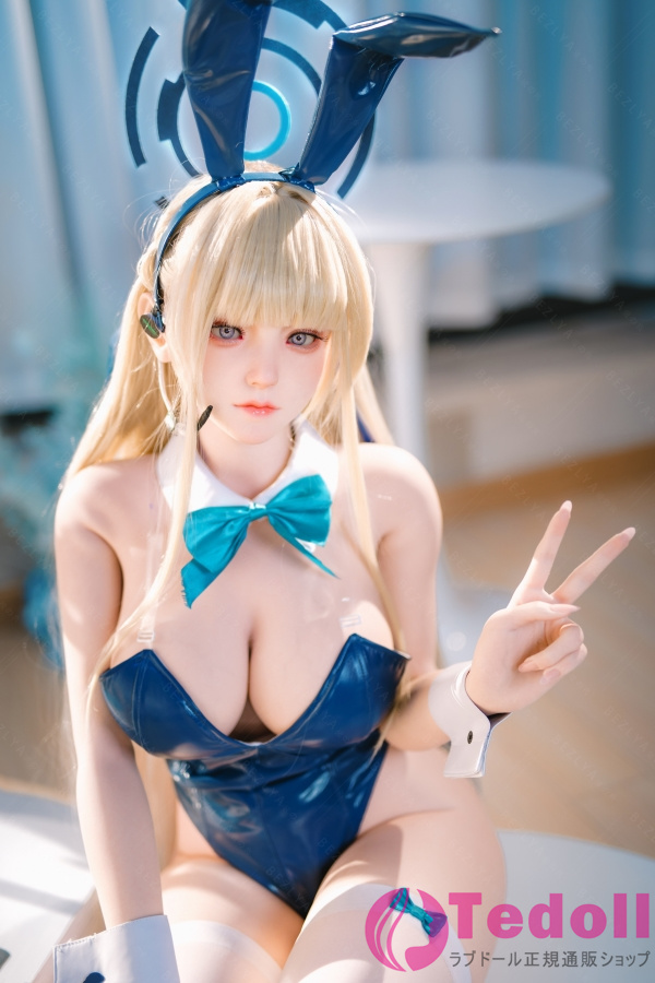 Bezlya Doll 2.2CFシリーズ 風鈴 155cm M版 コスプレバニーガールセックスドール 金髪巨乳ダッチワイフ シリコン製 等身 大 人形 Fカップ ノーマル肌