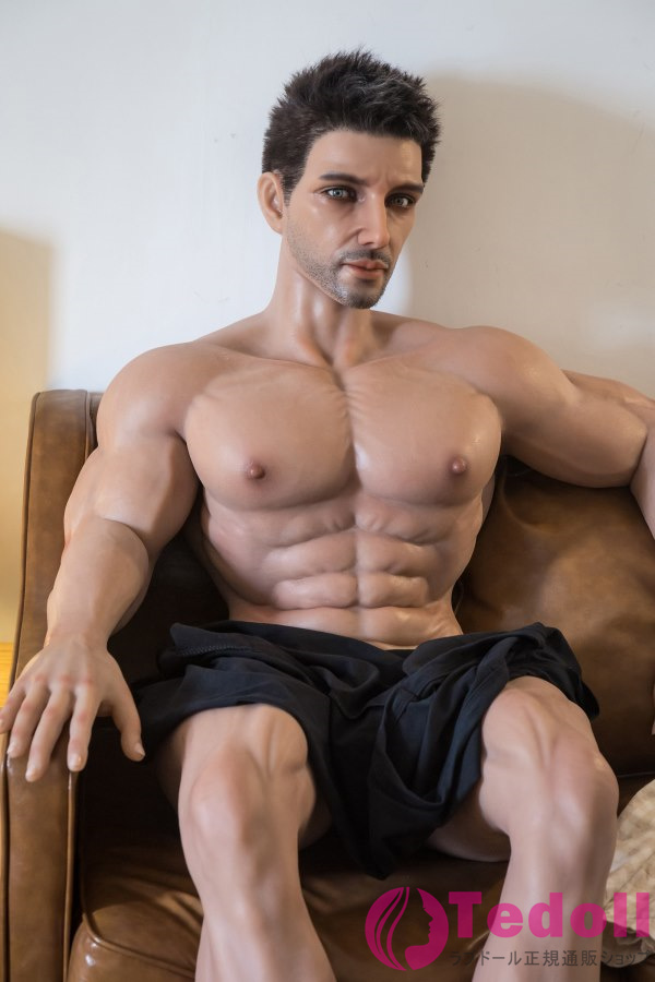 QITA DOLL #113 漢さん 177cm背が高い男性ラブドール フルシリコン製 筋肉タイプ リアル 等身大の人形 ブラウン肌