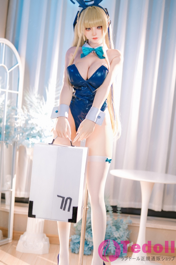 Bezlya Doll 2.2CFシリーズ 風鈴 155cm M版 コスプレバニーガールセックスドール 金髪巨乳ダッチワイフ シリコン製 等身 大 人形 Fカップ ノーマル肌