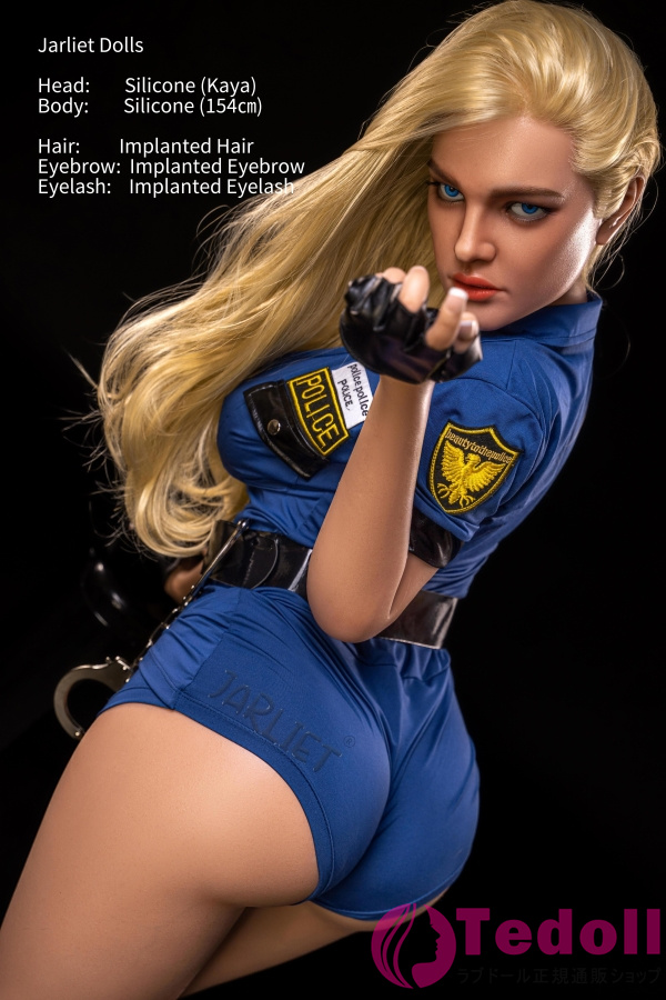 Jarlietdoll Jarliet Topシリーズ Kaya 154cmシリコン製 セックス ドール アメリカ 女性警察官 熟女 リアル アダルト ラブドール Dカップ 小麦肌