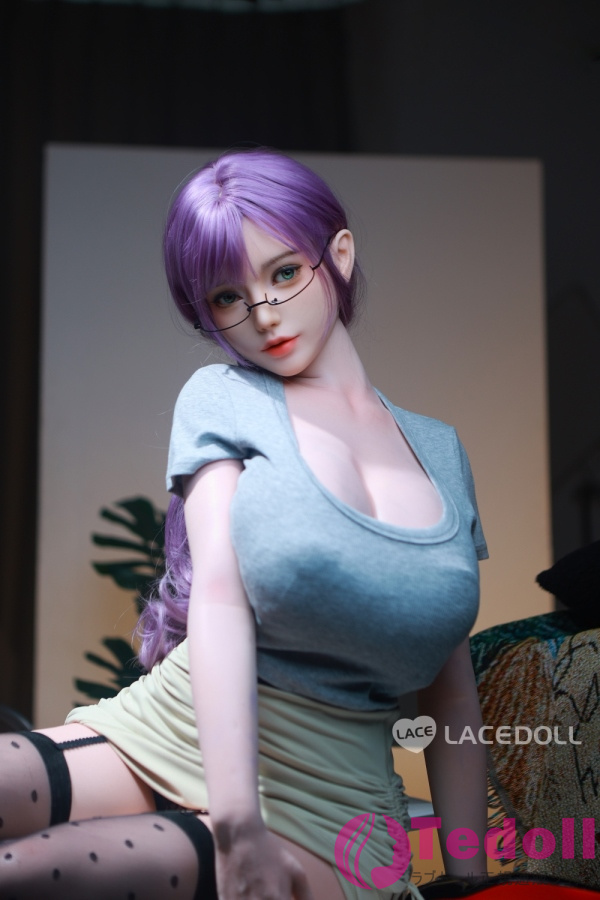LACEDOLL 2番メイク 暮雪 163cmフルシリコン製 魅惑的な紫髪の爆乳美人お姉さんラブドール Hカップ ノーマル肌